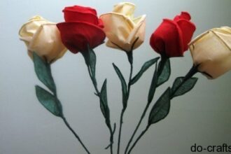 Розы из салфеток своими руками