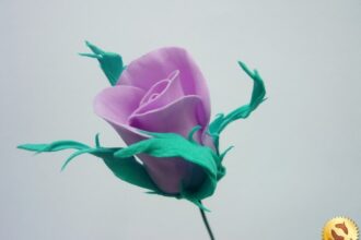 Бутон розы из фоамирана: мастер-класс с фото